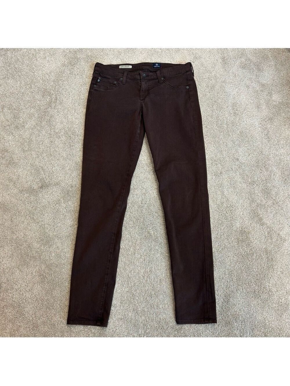 AG Adriano Goldschmied the jegging super skinny fit mahogany brown Sz 30